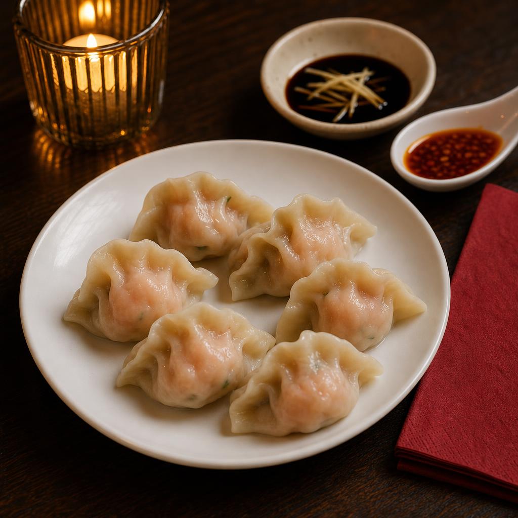 King prawn dumplings